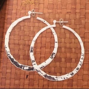 Silpada Rare and HTF Sterling Hoop Earrings
